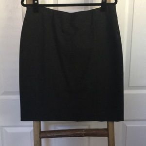 J. Jill ponte knit pencil skirt in charcoal grey